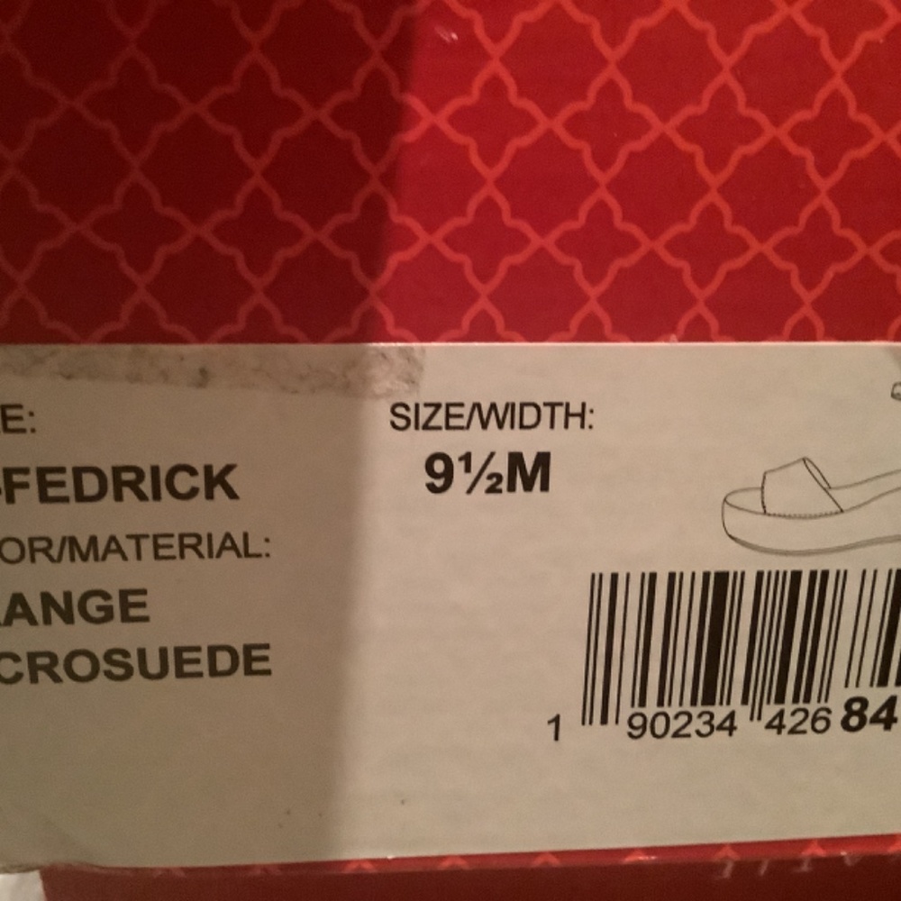 Kelly and Katie Orange Wedge Espadrille - Picture 3 of 3